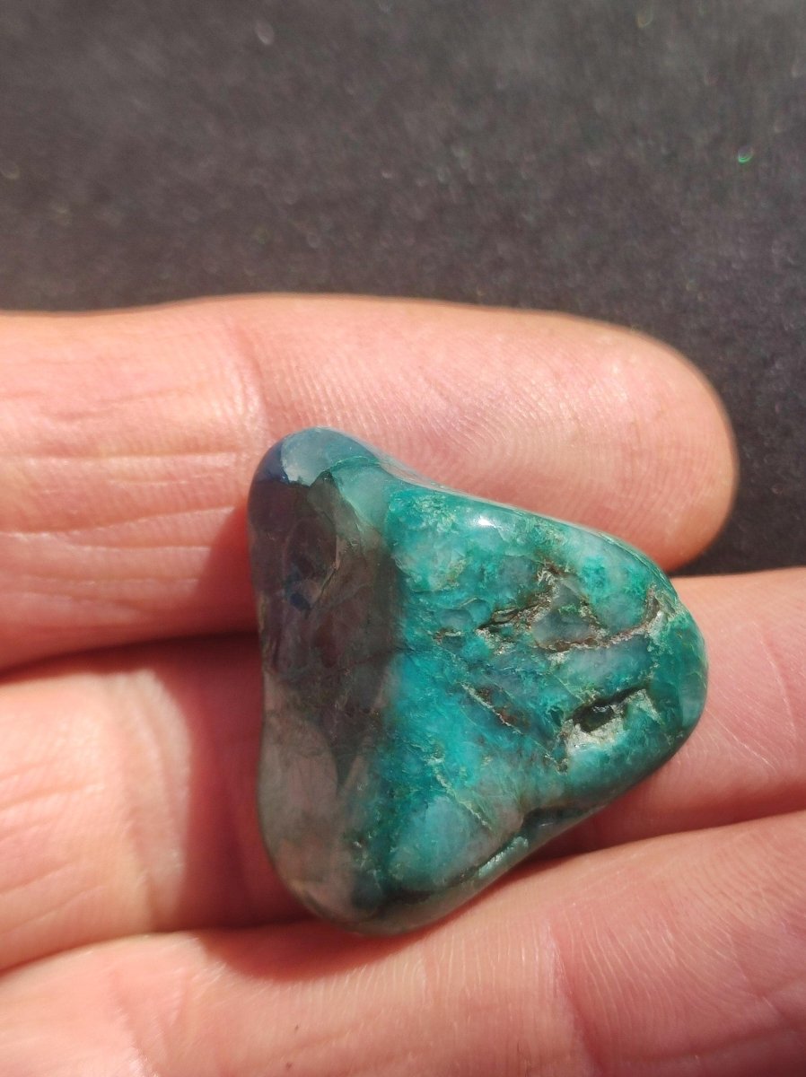 Quantum Quattro Chrysocoll Shattuckit Quarz Azurit blau Natur Heilstein Meditation Ritual Indianer Schamanen Edelstein Mineral Sammler - Art of Nature Berlin