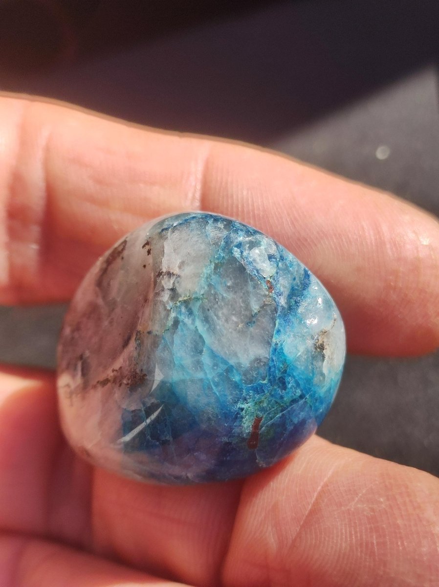 Quantum Quattro Chrysocoll Shattuckit Quarz Azurit blau Natur Heilstein Meditation Ritual Indianer Schamanen Edelstein Mineral Sammler - Art of Nature Berlin