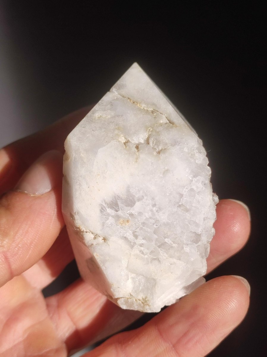 Quarz Geode - Kristall Point Spitze Turm Obelisk Magische Edelstein Deko Sammler Unikat HIPPIE GOA Ethno Heilstein Natur Wohnen Energie - Art of Nature Berlin