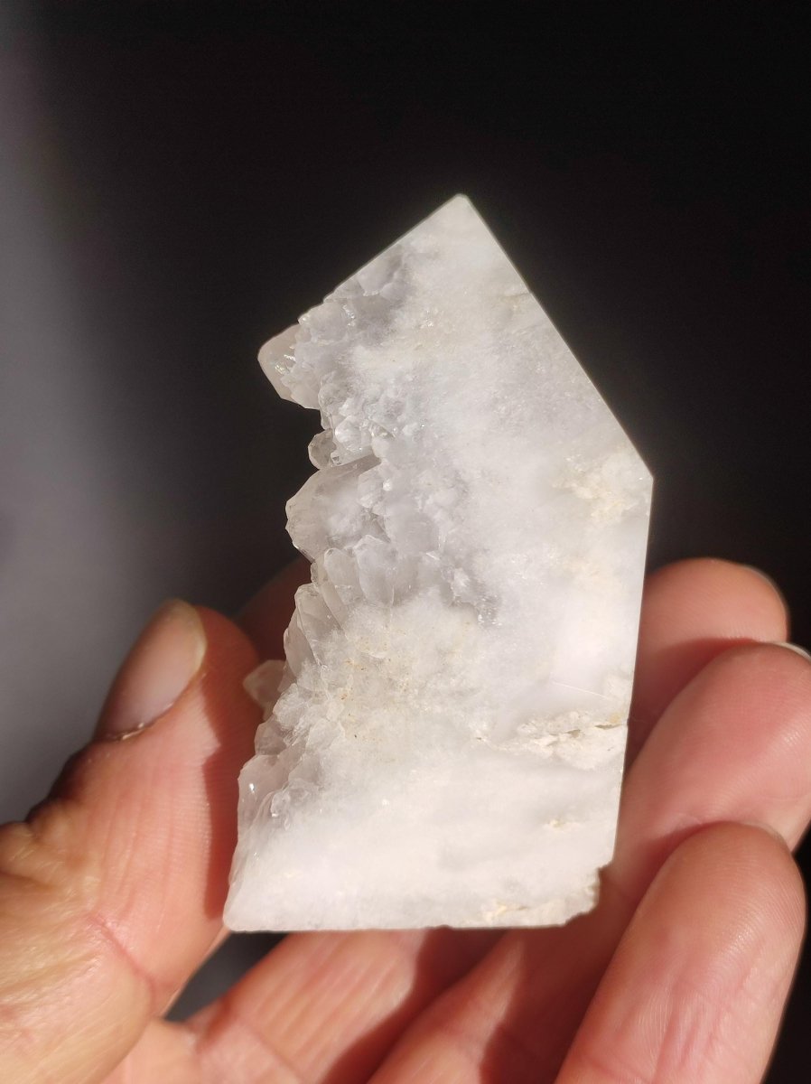 Quarz Geode - Kristall Point Spitze Turm Obelisk Magische Edelstein Deko Sammler Unikat HIPPIE GOA Ethno Heilstein Natur Wohnen Energie - Art of Nature Berlin