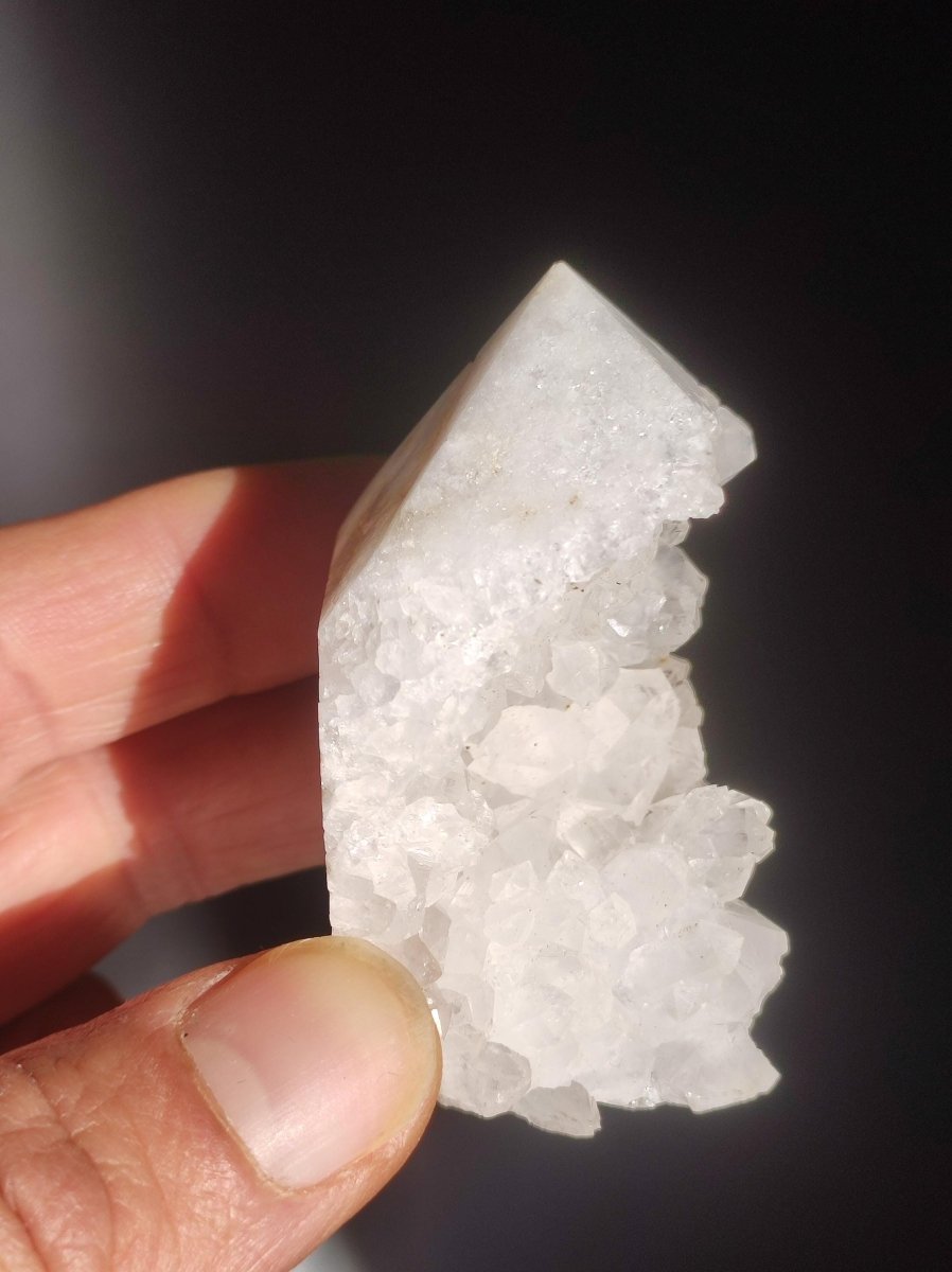 Quarz Geode - Kristall Point Spitze Turm Obelisk Magische Edelstein Deko Sammler Unikat HIPPIE GOA Ethno Heilstein Natur Wohnen Energie - Art of Nature Berlin