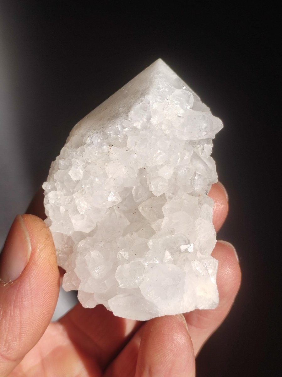 Quarz Geode - Kristall Point Spitze Turm Obelisk Magische Edelstein Deko Sammler Unikat HIPPIE GOA Ethno Heilstein Natur Wohnen Energie - Art of Nature Berlin