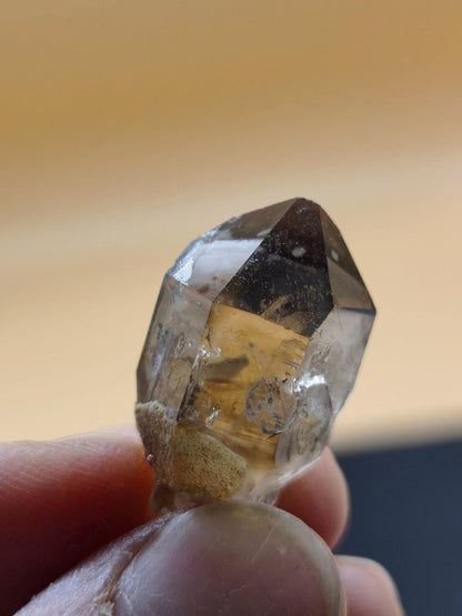 Rauchquarz Kristall mit Begleitkristallen – Erongo Namibia – 27 mm Sammlerstufe Zepter Kristall – Natürlicher Scepter Stufe Sammler Mineral - Art of Nature Berlin