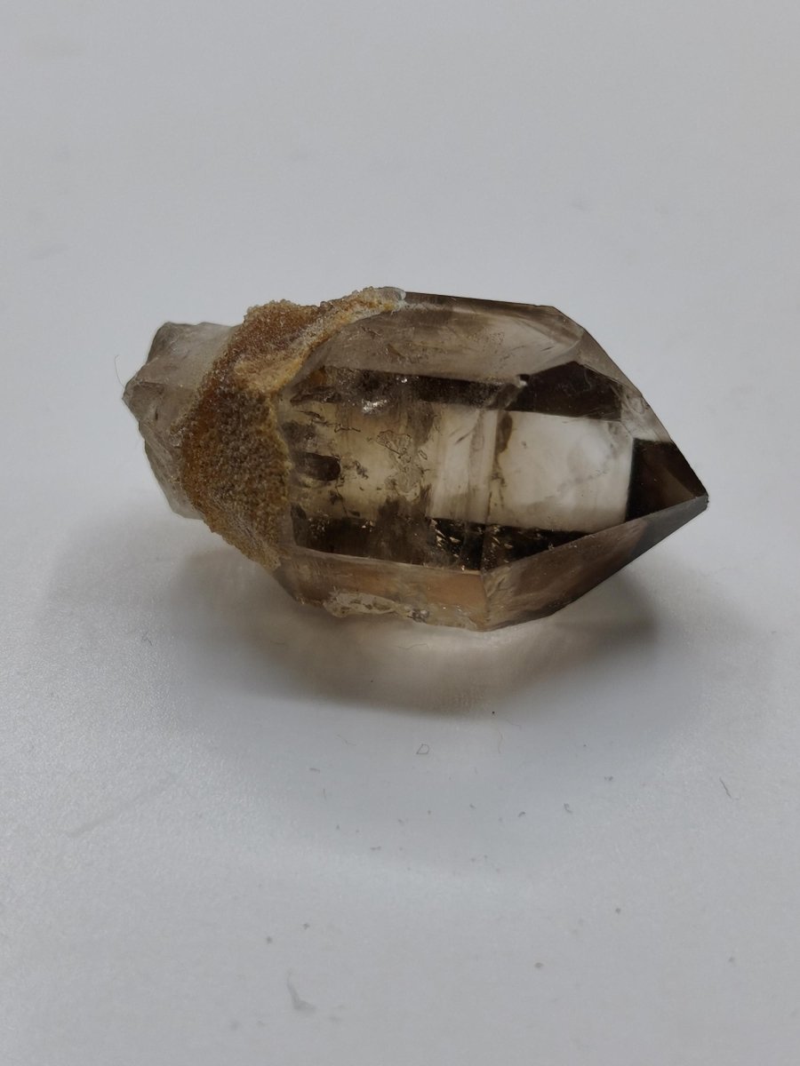 Rauchquarz Kristall mit Begleitkristallen – Erongo Namibia – 27 mm Sammlerstufe Zepter Kristall – Natürlicher Scepter Stufe Sammler Mineral - Art of Nature Berlin