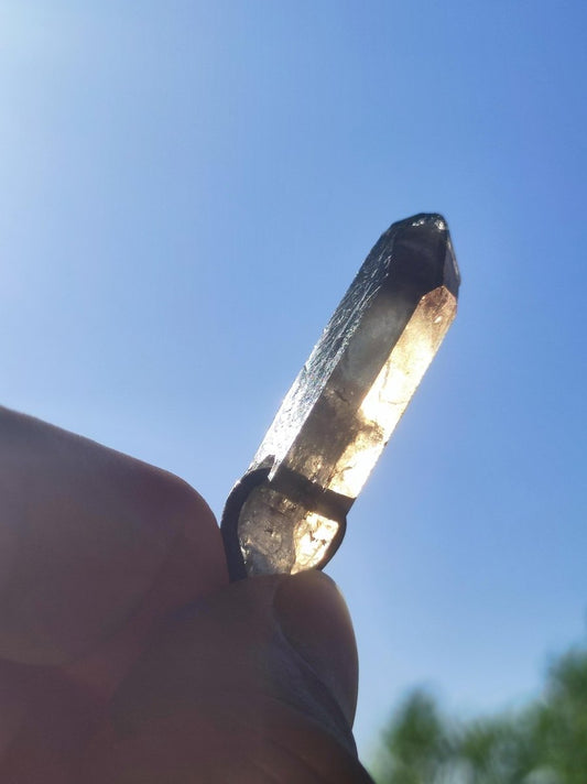 Rauchquarz Spitze Edelstein Kette Anhänger Heilstein Natur Heilstein Anhänger Mann Frau Mutter Tochter Sohn Bruder Schwester Geschenk Er Sie - Art of Nature Berlin