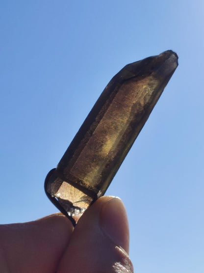 Rauchquarz Spitze Edelstein Kette Anhänger Heilstein Natur Heilstein Anhänger Mann Frau Mutter Tochter Sohn Bruder Schwester Geschenk Er Sie - Art of Nature Berlin