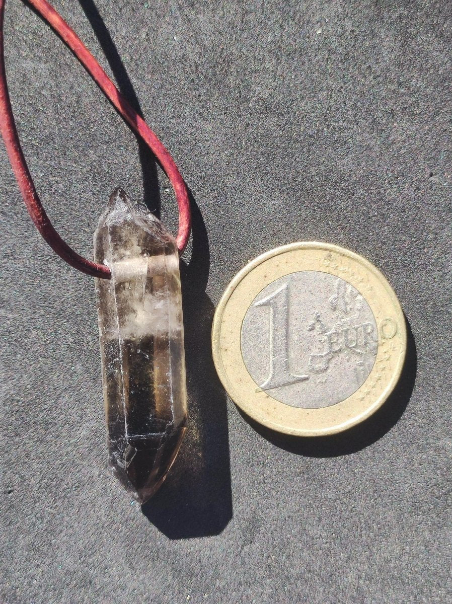 Rauchquarz Spitze Edelstein Kette Anhänger Heilstein Natur Heilstein Anhänger Mann Frau Mutter Tochter Sohn Bruder Schwester Geschenk Er Sie - Art of Nature Berlin