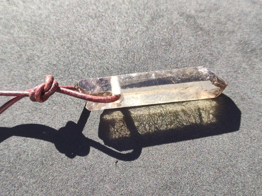 Rauchquarz Spitze Edelstein Kette Anhänger Heilstein Natur Heilstein Anhänger Mann Frau Mutter Tochter Sohn Bruder Schwester Geschenk Er Sie - Art of Nature Berlin