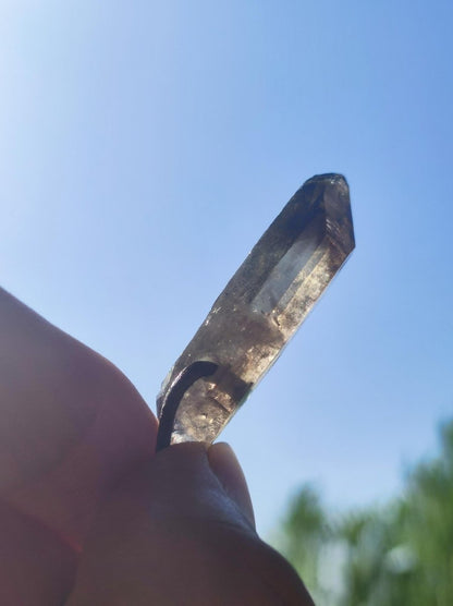 Rauchquarz Spitze Edelstein Kette Anhänger Heilstein Natur Heilstein Anhänger Mann Frau Mutter Tochter Sohn Bruder Schwester Geschenk Er Sie - Art of Nature Berlin