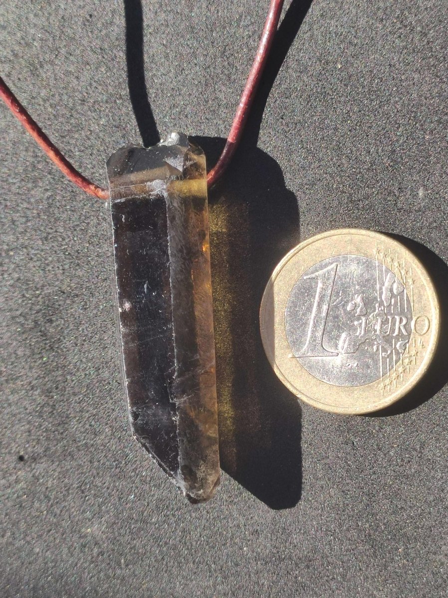 Rauchquarz Spitze Edelstein Kette Anhänger Heilstein Natur Heilstein Anhänger Mann Frau Mutter Tochter Sohn Bruder Schwester Geschenk Er Sie - Art of Nature Berlin