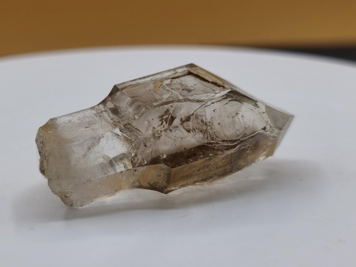 Rauchquarz-Zepterquarz aus Erongo Namibia – klare Wachstumsstrukturen Zepter Kristall Natürlicher Scepter Quartz Stufe Mineralien Sammler - Art of Nature Berlin