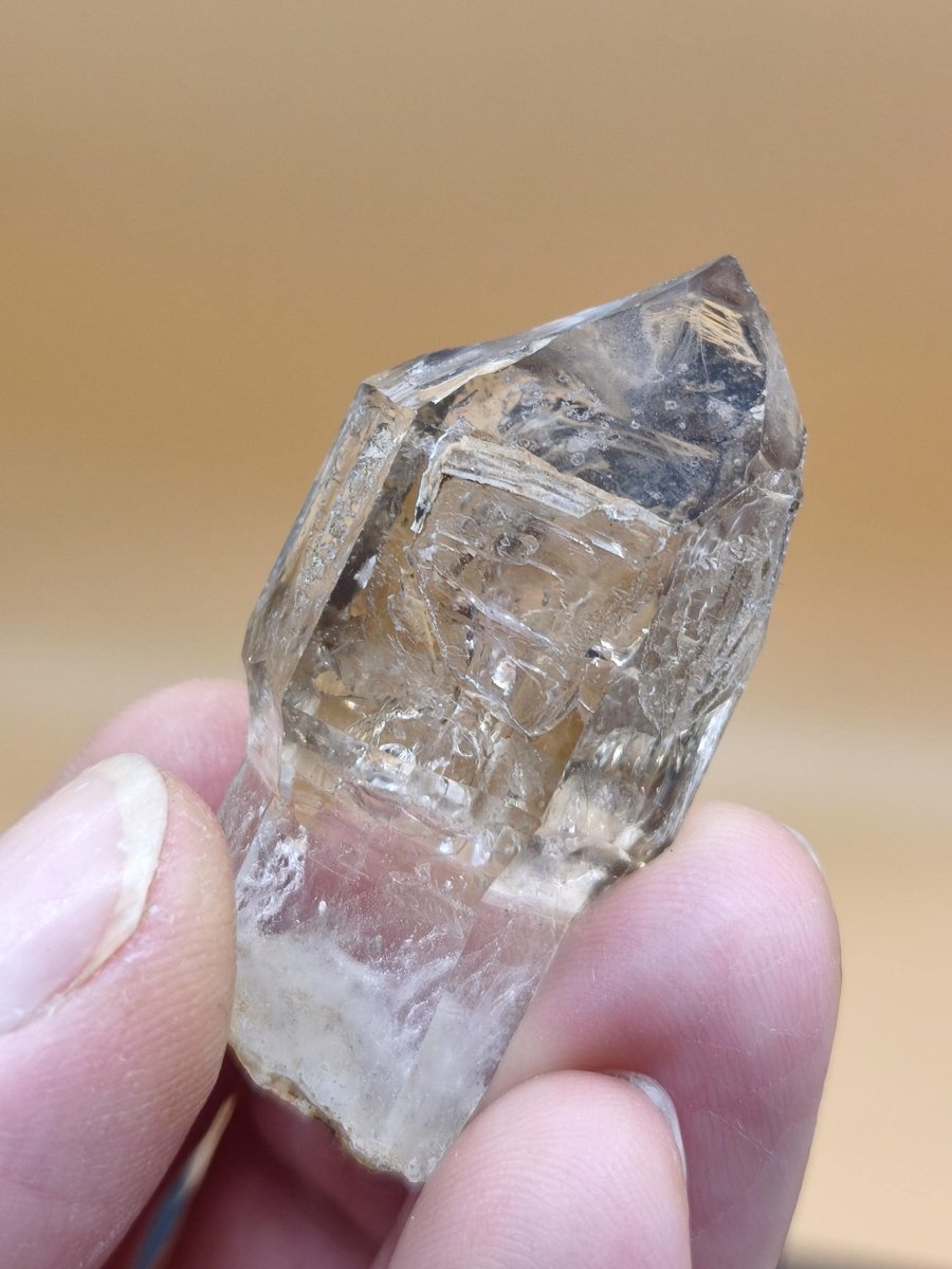 Rauchquarz-Zepterquarz aus Erongo Namibia – klare Wachstumsstrukturen Zepter Kristall Natürlicher Scepter Quartz Stufe Mineralien Sammler - Art of Nature Berlin