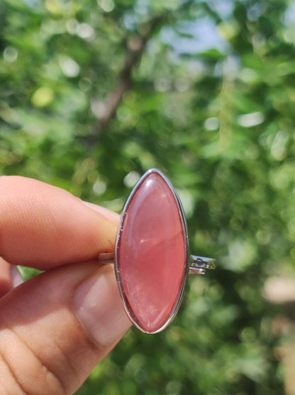 Rhodochrosit 925 Sterling Silber Edelstein rosa rot Heilstein Natur Cabochon Frau Geschenk Sie Mutter Weihnachten Kristall Selten Rarität - Art of Nature Berlin