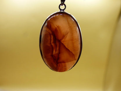 Rhodochrosit AAA - 925 Silber Edelstein Kette rosa pink Cabochon Heilstein Er Sie Mann Frau Geschenk Glück Anhänger Natur Unikat Schmuck - Art of Nature Berlin