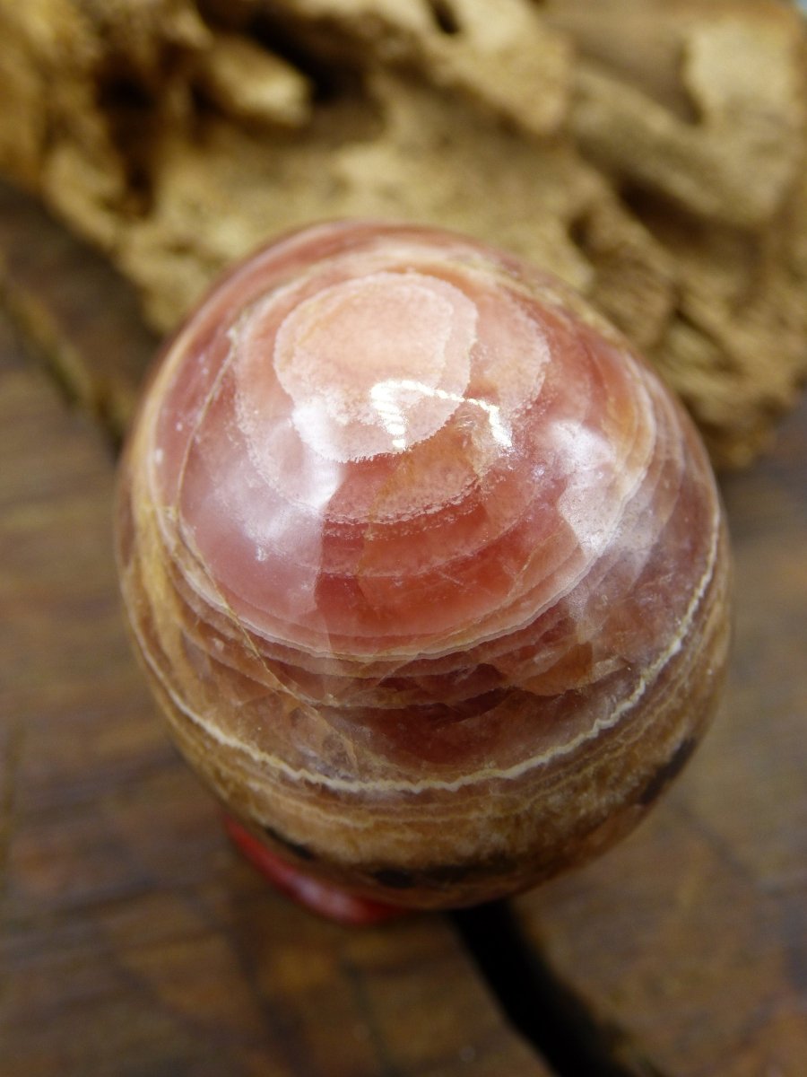 Rhodochrosit Ei ~ Magische Edelstein Kugel Massage & Deko Sphere Crystal Spielkugel Meditation ~HIPPIE ~GOA~Boho~Ethno~Heilstein - Art of Nature Berlin