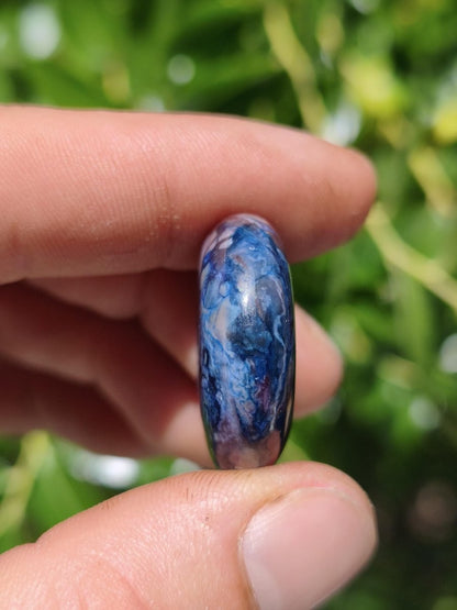 Richterit Sugilith Bustamit Schutz Donut Pi Edelstein Kette HIPPIE GOA Boho Nature Heilstein Rarität Selten Flash Wow Sammler Sugilite lila - Art of Nature Berlin
