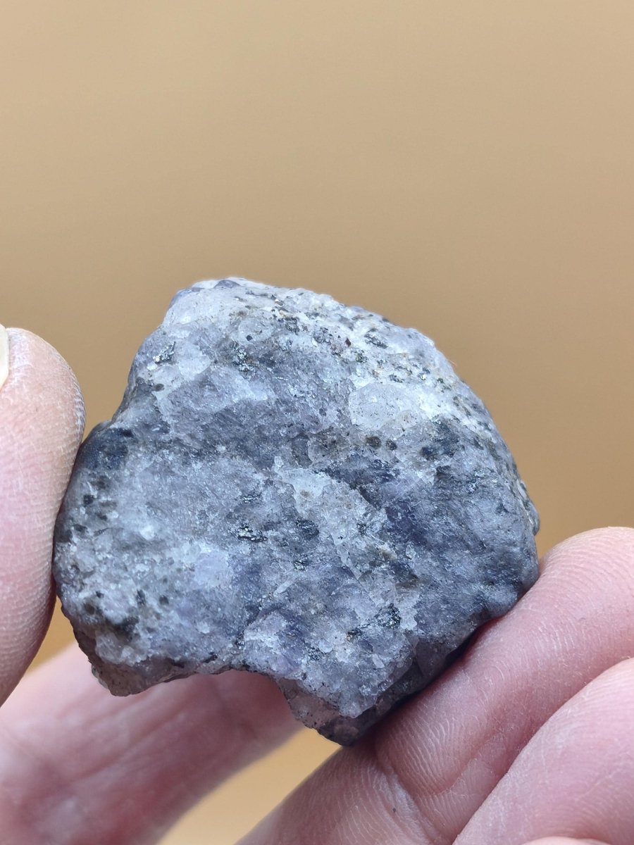 Roher Tansanit Kristall – Blaugrau mit silbrigem Schimmer – Tansania – Naturbelassenes Sammlerstück Unikat Kristall Stufe Edelstein Rarität - Art of Nature Berlin