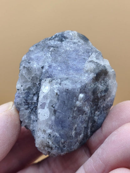 Roher Tansanit Kristall – Blaugrau mit silbrigem Schimmer – Tansania – Naturbelassenes Sammlerstück Unikat Kristall Stufe Edelstein Rarität - Art of Nature Berlin