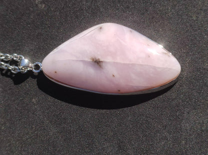 Rosa Andenopal AAA - 925 Sterling Silber Edelstein Kette Natur Schutz Rarität Heilstein Kristall Mann Frau Er Sie Geschenk Tochter Opal - Art of Nature Berlin