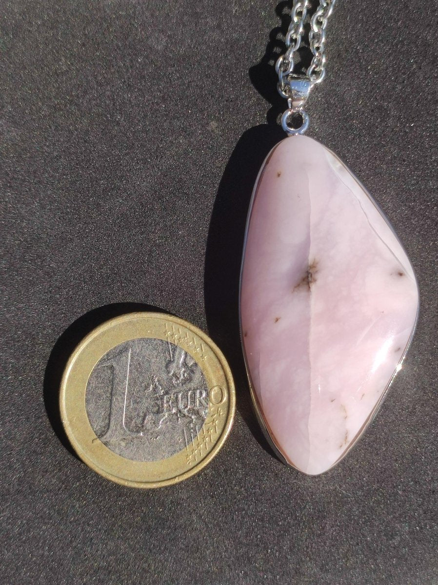 Rosa Andenopal AAA - 925 Sterling Silber Edelstein Kette Natur Schutz Rarität Heilstein Kristall Mann Frau Er Sie Geschenk Tochter Opal - Art of Nature Berlin