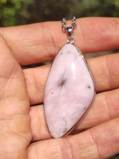 Rosa Andenopal AAA - 925 Sterling Silber Edelstein Kette Natur Schutz Rarität Heilstein Kristall Mann Frau Er Sie Geschenk Tochter Opal - Art of Nature Berlin