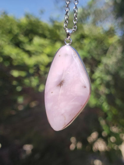 Rosa Andenopal AAA - 925 Sterling Silber Edelstein Kette Natur Schutz Rarität Heilstein Kristall Mann Frau Er Sie Geschenk Tochter Opal - Art of Nature Berlin