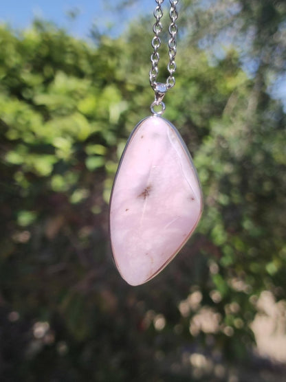 Rosa Andenopal AAA - 925 Sterling Silber Edelstein Kette Natur Schutz Rarität Heilstein Kristall Mann Frau Er Sie Geschenk Tochter Opal - Art of Nature Berlin