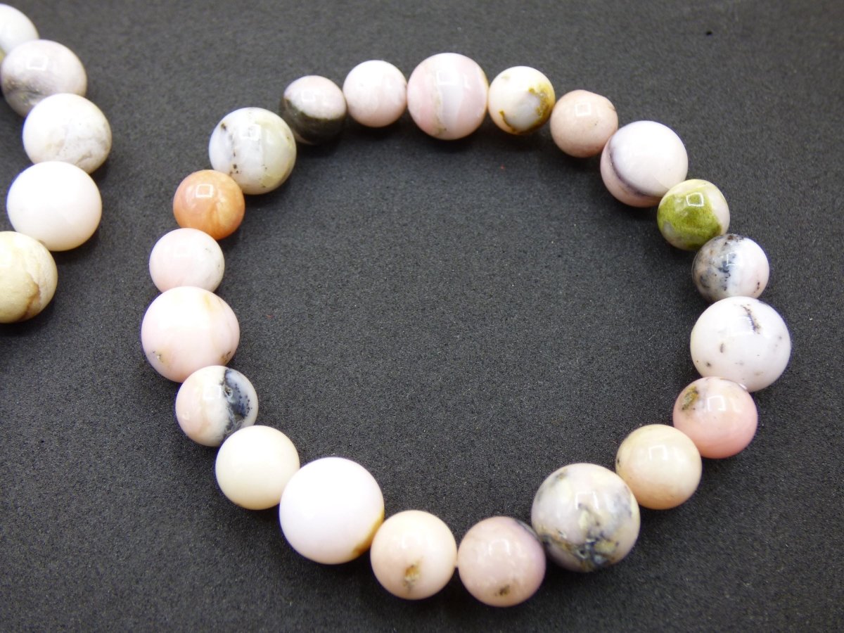 Rosa Opal Andenopal Edelstein Armband Stretch Natur Heilstein Rarität Mann Frau Mutter Geschenk Er Sie Freundin Selten Hochwertig rot pink - Art of Nature Berlin