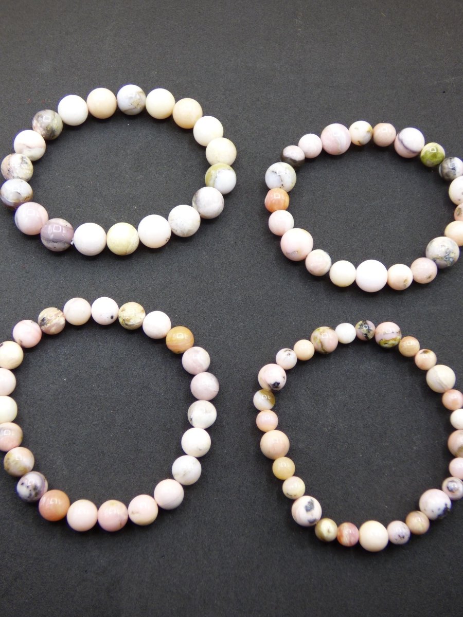 Rosa Opal Andenopal Edelstein Armband Stretch Natur Heilstein Rarität Mann Frau Mutter Geschenk Er Sie Freundin Selten Hochwertig rot pink - Art of Nature Berlin