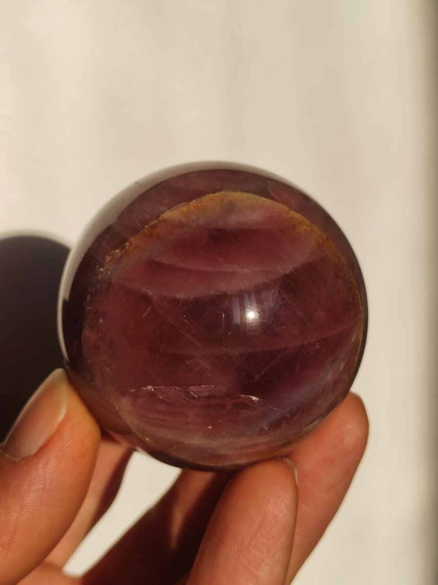 Rosa Pink Amethyst - Edelstein Kugel Deko Sphere Massage Kristall Meditation Heilstein Frau Mann Geschenk Er Sie Haus Energie Wohn - Art of Nature Berlin
