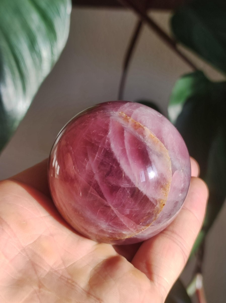 Rosa Pink Amethyst - Edelstein Kugel Deko Sphere Massage Kristall Meditation Heilstein Frau Mann Geschenk Er Sie Haus Energie Wohn - Art of Nature Berlin