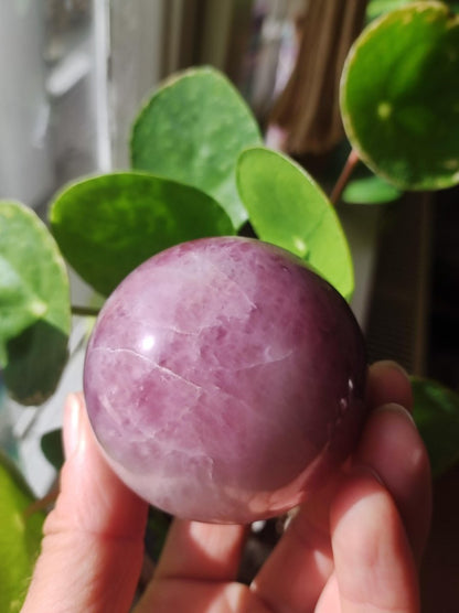 Rosa Pink Amethyst - Edelstein Kugel Deko Sphere Massage Kristall Meditation Heilstein Frau Mann Geschenk Er Sie Haus Energie Wohn - Art of Nature Berlin