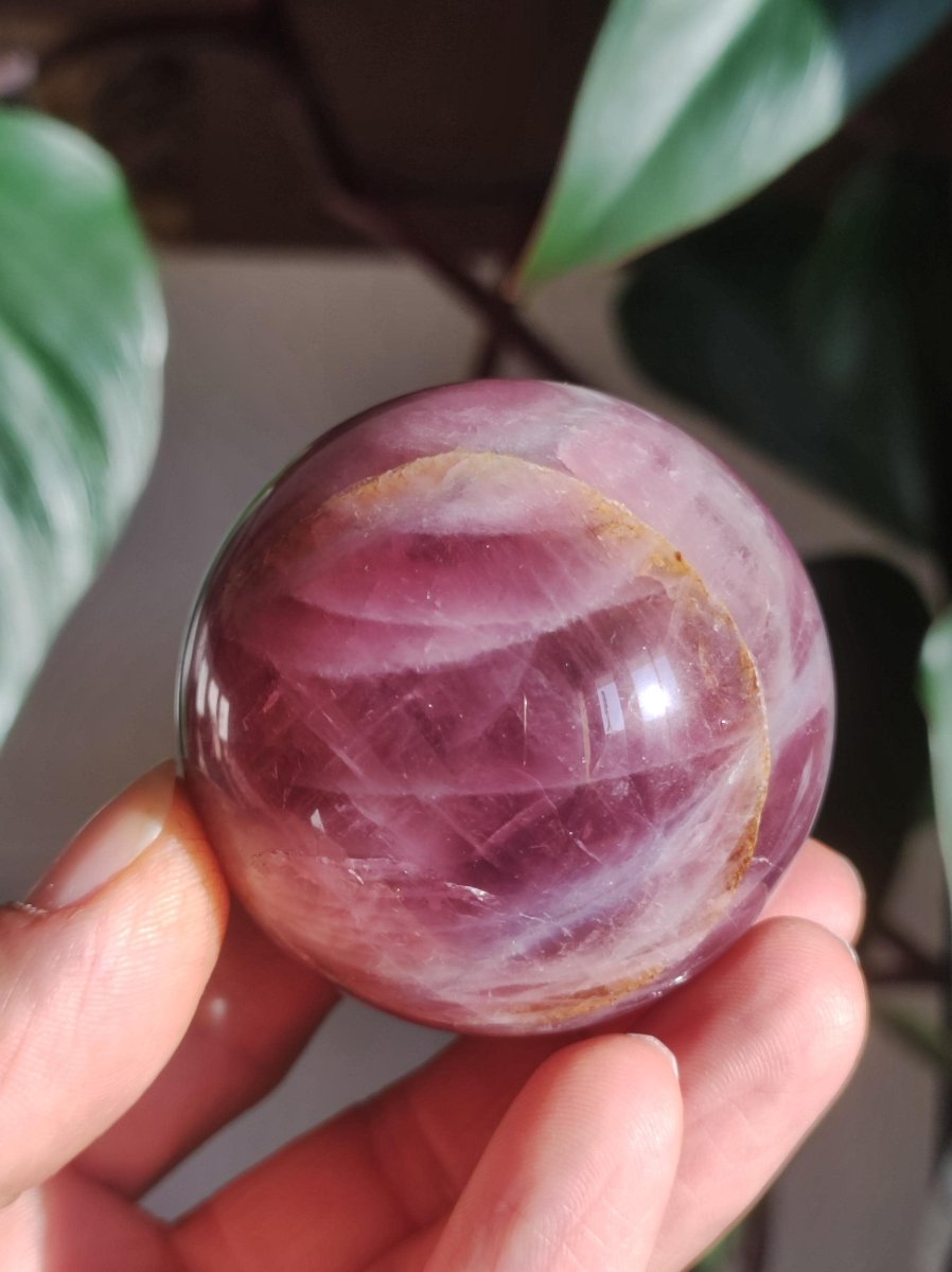 Rosa Pink Amethyst - Edelstein Kugel Deko Sphere Massage Kristall Meditation Heilstein Frau Mann Geschenk Er Sie Haus Energie Wohn - Art of Nature Berlin