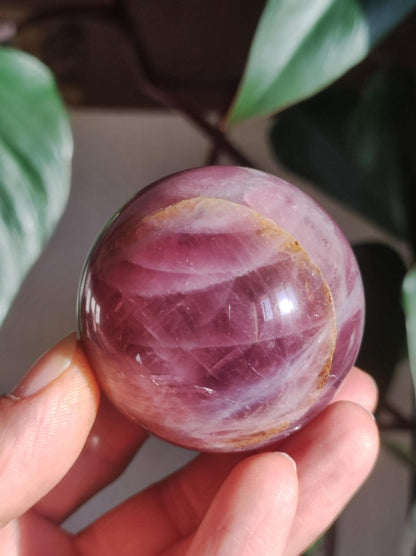 Rosa Pink Amethyst - Edelstein Kugel Deko Sphere Massage Kristall Meditation Heilstein Frau Mann Geschenk Er Sie Haus Energie Wohn - Art of Nature Berlin