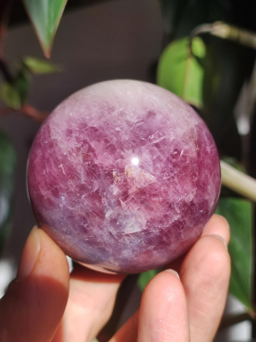 Rosa Pink Amethyst - Edelstein Kugel Deko Sphere Massage Kristall Meditation Heilstein Frau Mann Geschenk Er Sie Haus Energie Wohn - Art of Nature Berlin