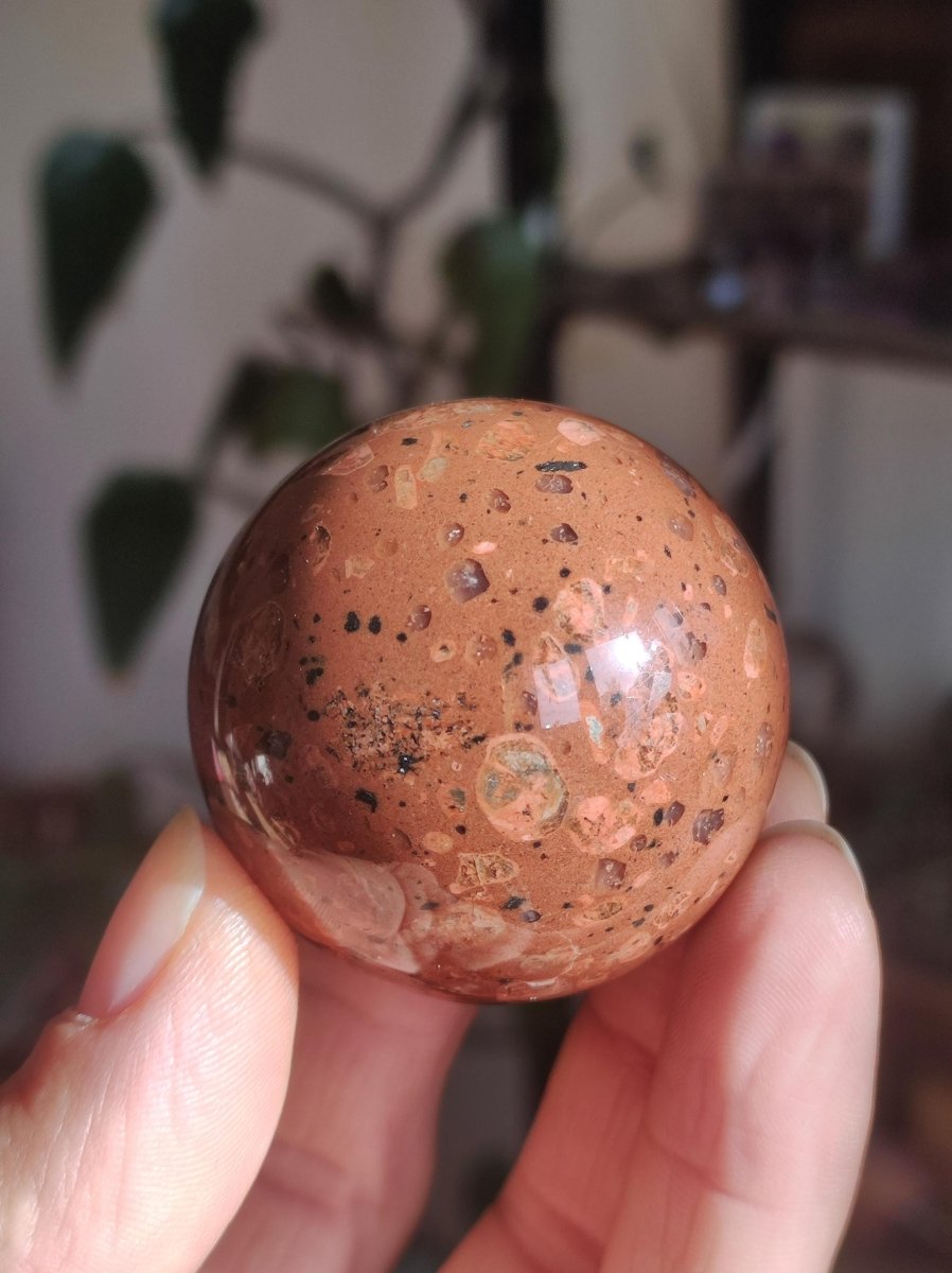 Rosophia *Rarität* ~ Magische Edelstein Kugel Massage & Deko Sphere Crystal Spielkugel Meditation ~HIPPIE~GOA ~Boho~Heilstein~Naturschatz - Art of Nature Berlin