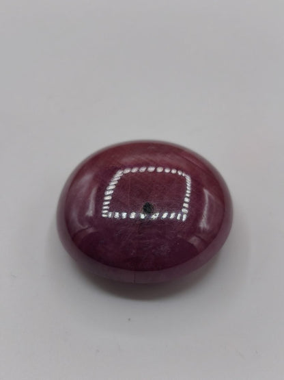 Rubin Cabochon Tansania 100ct | Edelstein purpurrot bis rosa| Unikat Cabochon dick, Handschmeichler Natürlicher rosa Kristall - Art of Nature Berlin