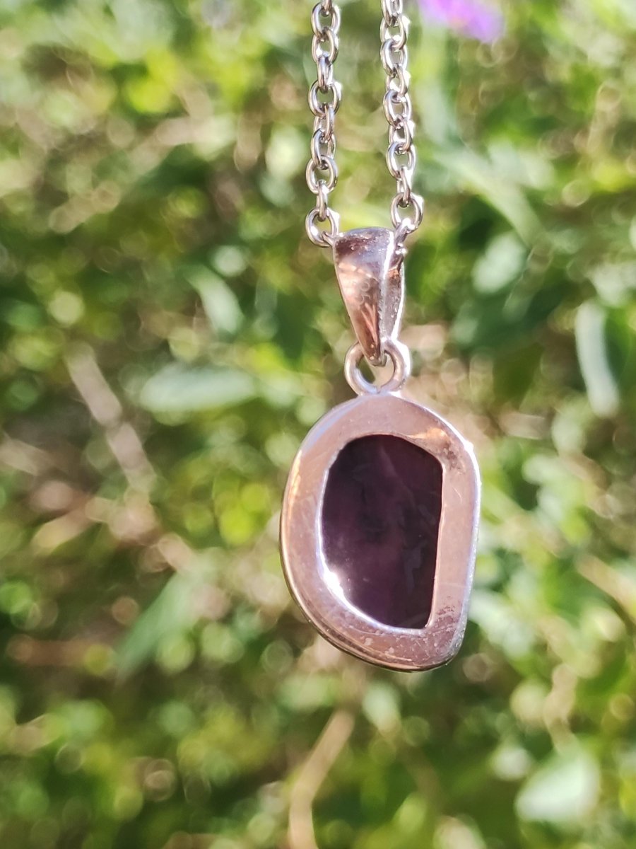 Rubin - Edelstein Kette 925 Sterling Silber - Edler Frau Mann Schmuck Filigran Hochzeitstag Geburtstag Geschenk Heilstein Rarität rot - Art of Nature Berlin