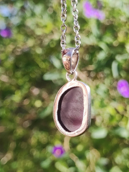 Rubin - Edelstein Kette 925 Sterling Silber - Edler Frau Mann Schmuck Filigran Hochzeitstag Geburtstag Geschenk Heilstein Rarität rot - Art of Nature Berlin