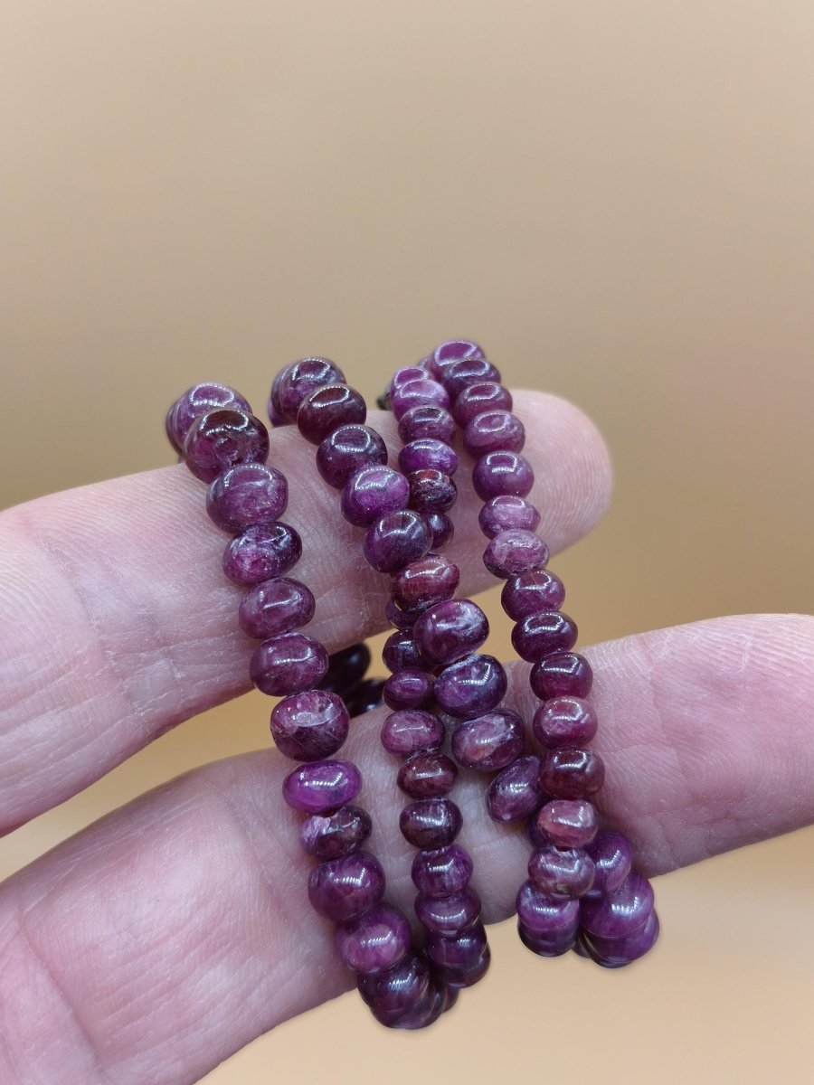 Rubin Edelstein Kette VINTAGE 1990 Frau Mann 925 Silber Schmuck Filigran Hochzeitstag Geburtstag Geschenk Heilstein Rarität rot Kristalle - Art of Nature Berlin