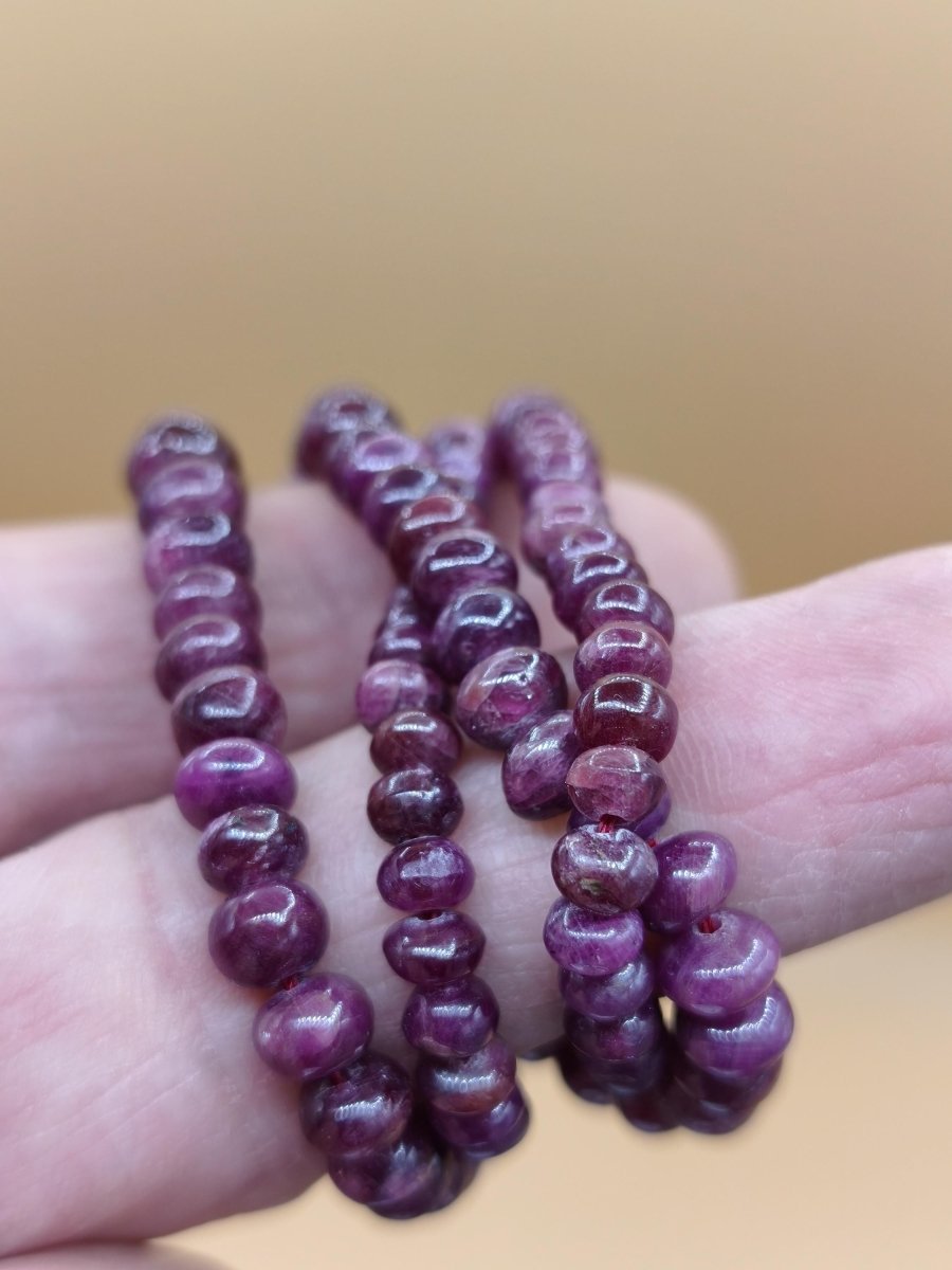 Rubin Edelstein Kette VINTAGE 1990 Frau Mann 925 Silber Schmuck Filigran Hochzeitstag Geburtstag Geschenk Heilstein Rarität rot Kristalle - Art of Nature Berlin