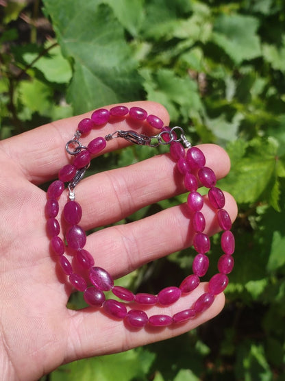 Rubin rot AAA Edelstein Perlen Armband Rarität edel hochwertig Heilstein Natur Damen Schmuck Qualität Geschenk Frau Mann Unisex Sie Freundin - Art of Nature Berlin