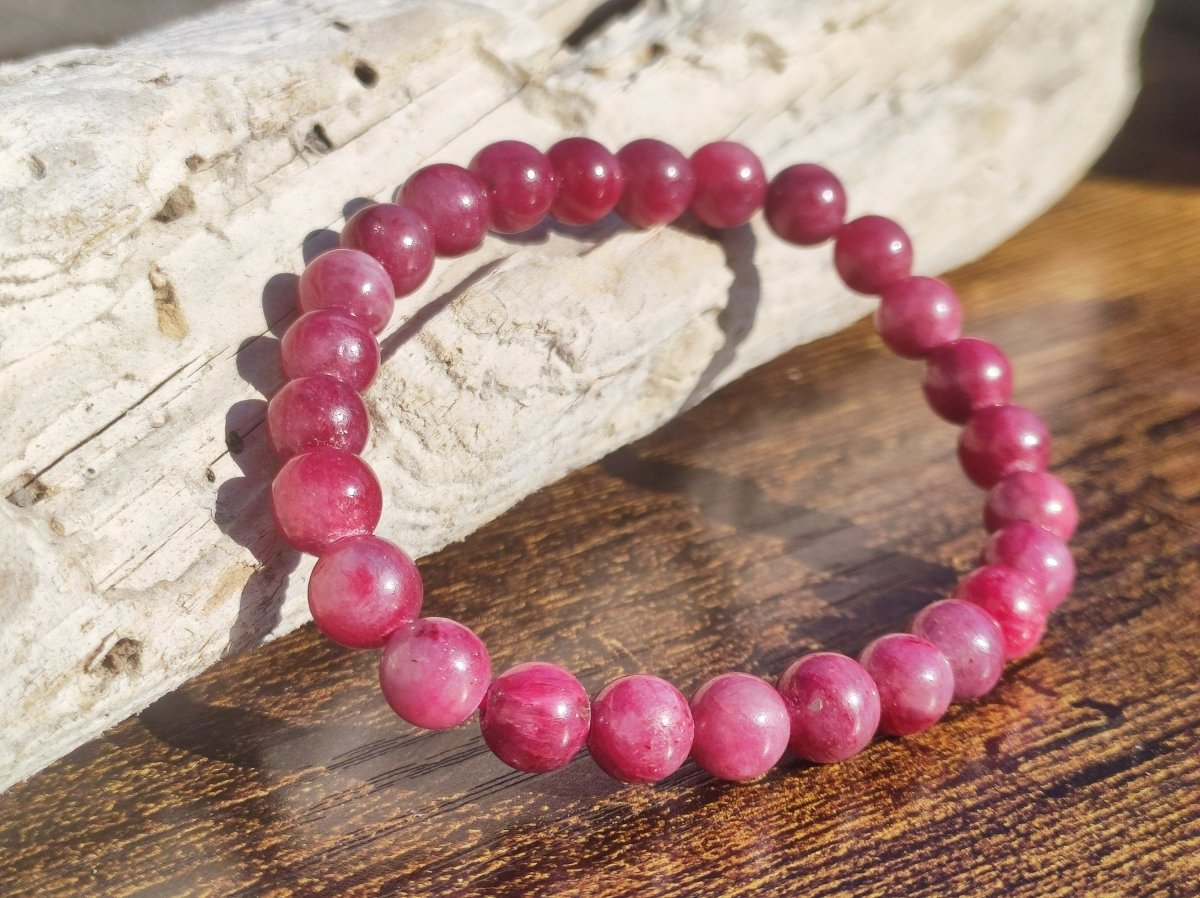 Rubin rot AAA Edelstein Perlen Armband Rarität edel hochwertig Heilstein Natur Damen Schmuck Qualität Geschenk Frau Mann Unisex Sie Freundin - Art of Nature Berlin