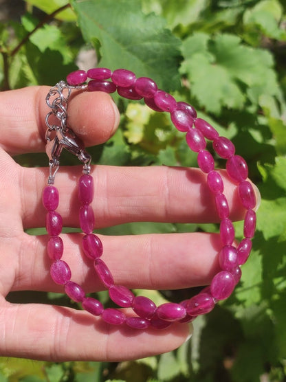 Rubin rot AAA Edelstein Perlen Armband Rarität edel hochwertig Heilstein Natur Damen Schmuck Qualität Geschenk Frau Mann Unisex Sie Freundin - Art of Nature Berlin