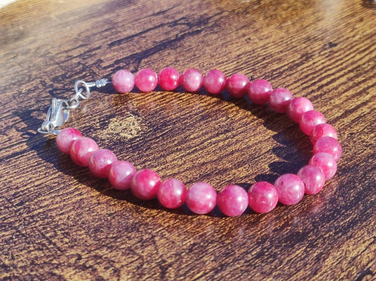 Rubin rot AAA Edelstein Perlen Armband Rarität edel hochwertig Heilstein Natur Damen Schmuck Qualität Geschenk Frau Mann Unisex Sie Freundin - Art of Nature Berlin