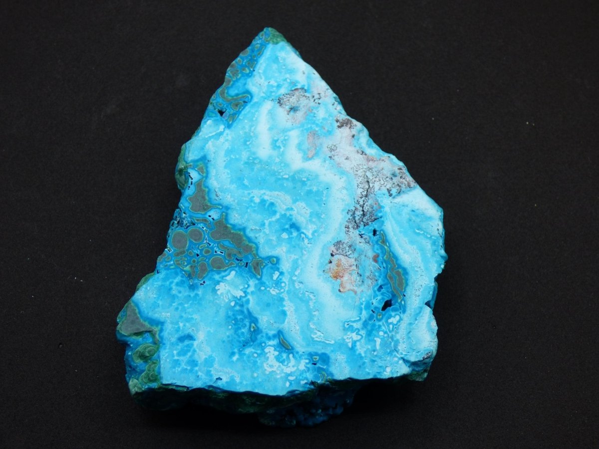 Sammlerstück Chrysocoll Malachit botryoidal Scheibe Dekostück AAA Edelstein Natur Heilstein Unikat blau grün Mineral Museumqualität Traum - Art of Nature Berlin