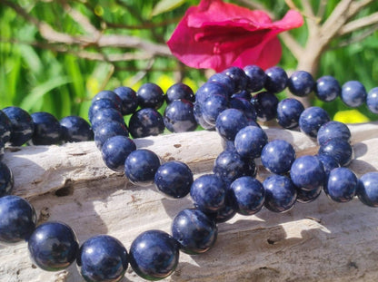 Saphir AAA Edelstein Perlen Stretch Armband Natur blau Heilstein Kristall Rarität Selten Geschenk Mann Frau Mutter Vater Er Sie Bruder - Art of Nature Berlin