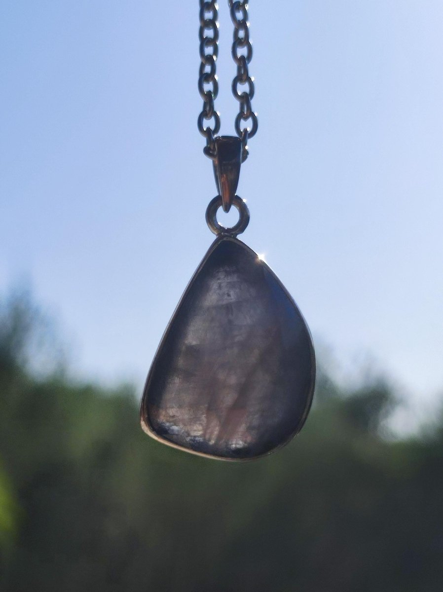 Saphir - Edelstein Kette 925 Sterling Silber Blau - Edler Frau Mann Schmuck Filigran Hochzeitstag Geburtstag Geschenk Heilstein Rarität blau - Art of Nature Berlin