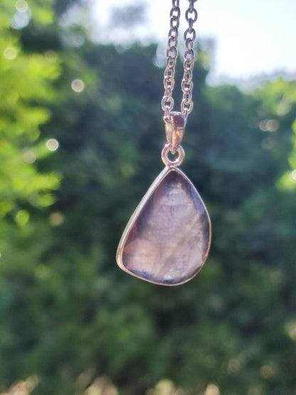 Saphir - Edelstein Kette 925 Sterling Silber Blau - Edler Frau Mann Schmuck Filigran Hochzeitstag Geburtstag Geschenk Heilstein Rarität blau - Art of Nature Berlin