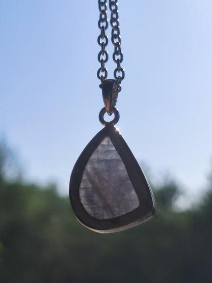 Saphir - Edelstein Kette 925 Sterling Silber Blau - Edler Frau Mann Schmuck Filigran Hochzeitstag Geburtstag Geschenk Heilstein Rarität blau - Art of Nature Berlin